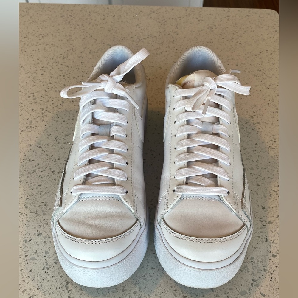 Nike Blazer Low Platform Sneaker in white - size 8